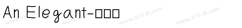 An Elegant字体转换